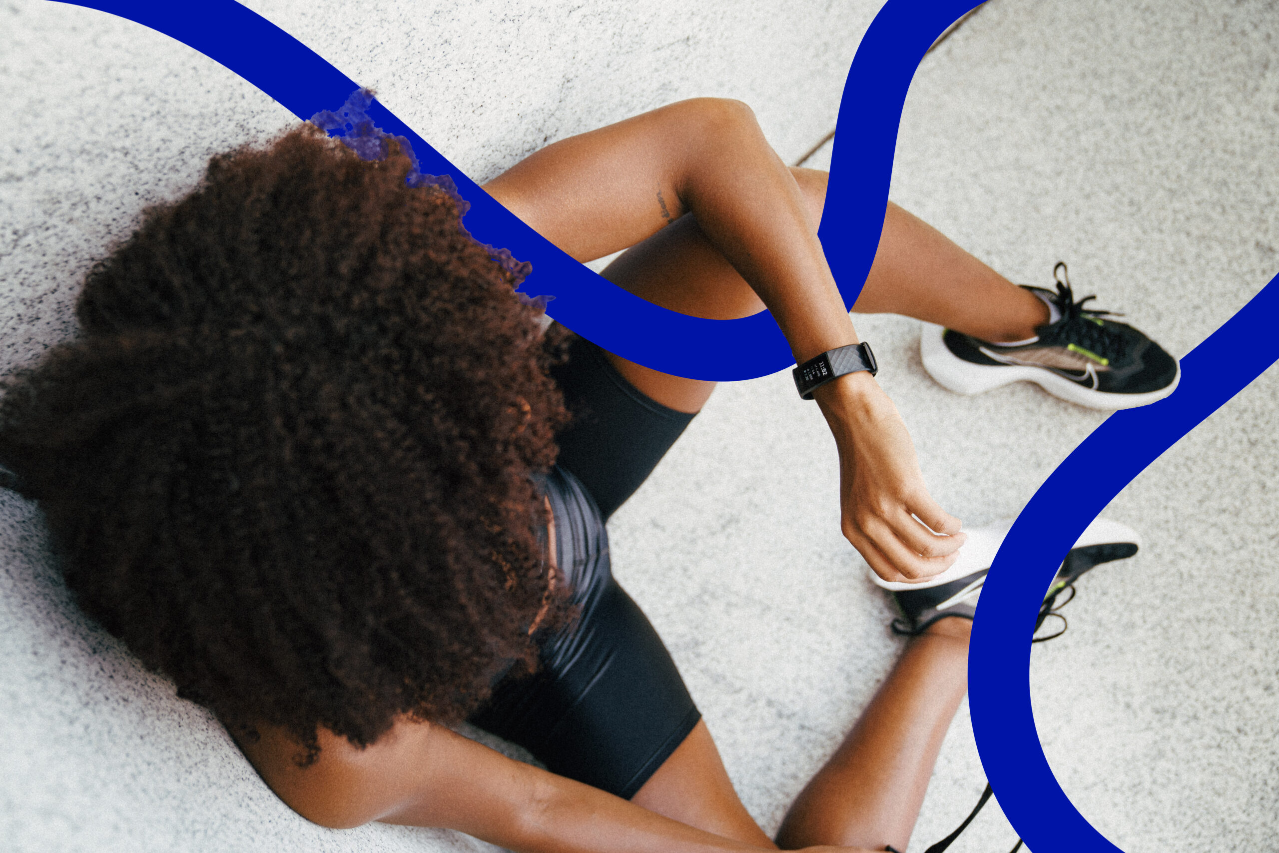 Stock image of someone wearing activewear